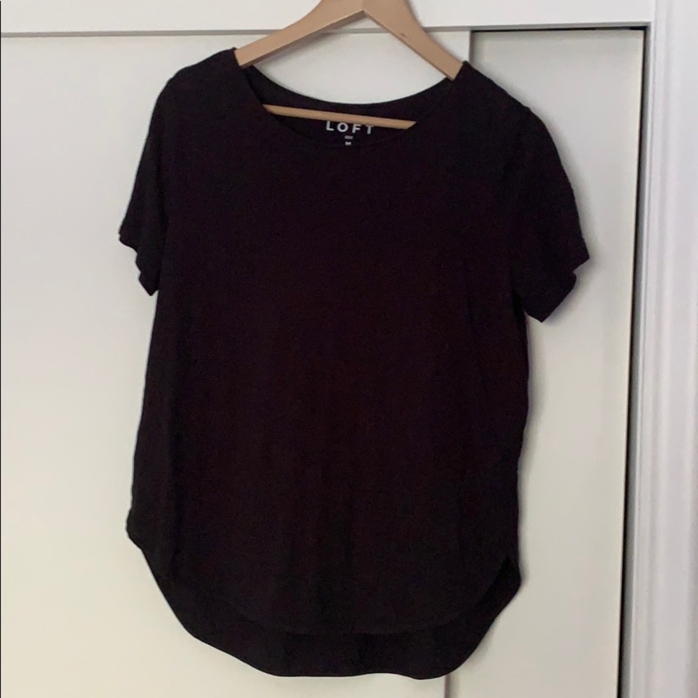 Ann Taylor LOFT black tshirt
